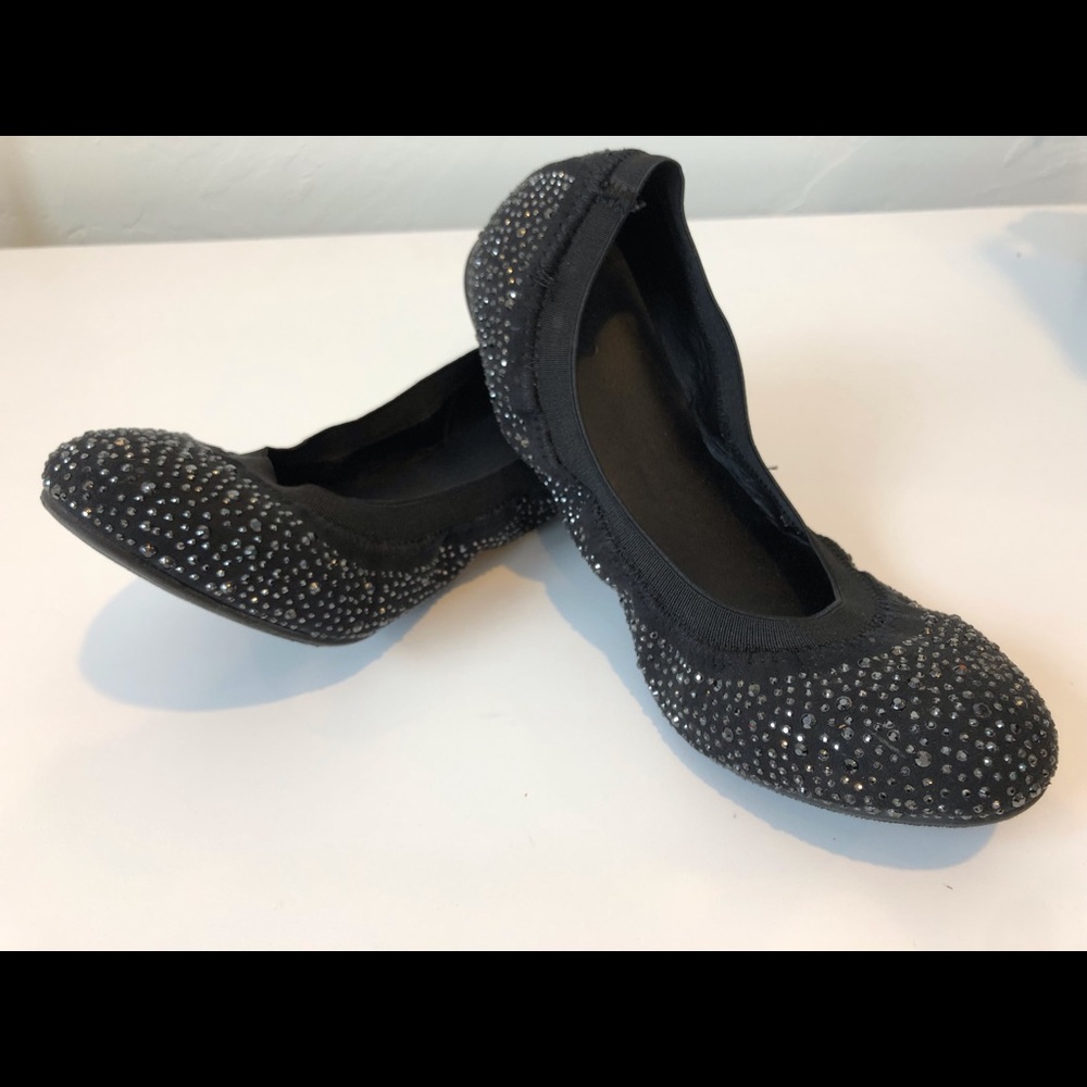 Sparkly Black Ballet Flats